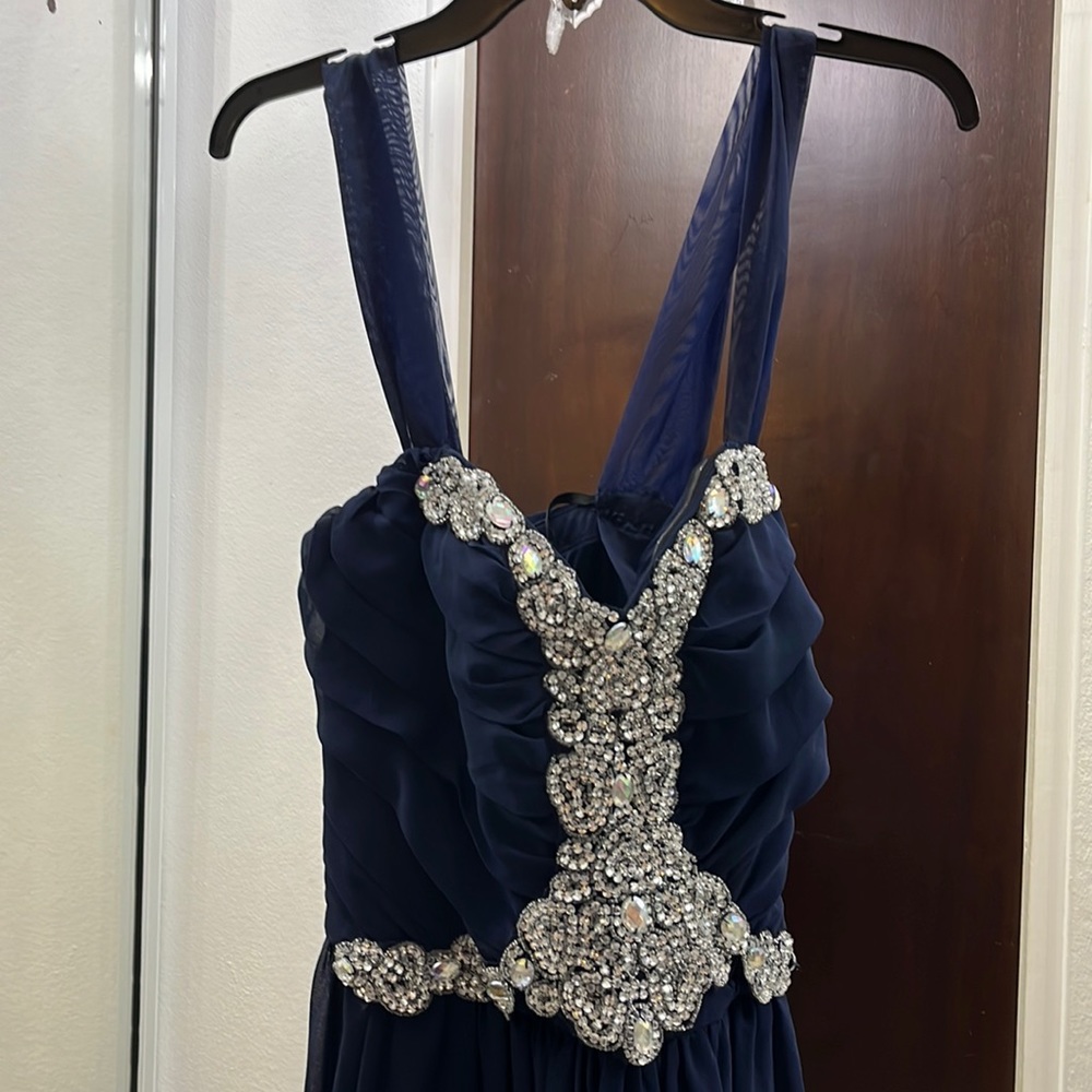 Cocktail dark blue  short dress
